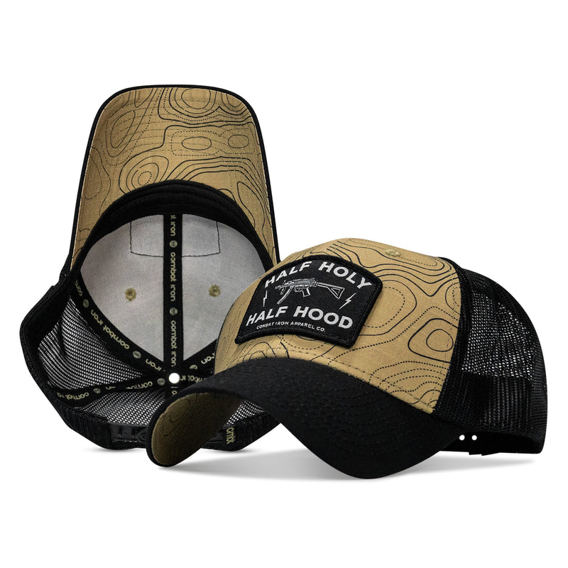 Load image into Gallery viewer, Half Holy. Half Hood Patch Original Ripstop Snapback Hat
