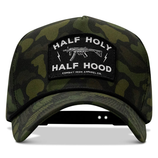 Half Holy. Half Hood. Patch 5 Pannel Rope Snapback