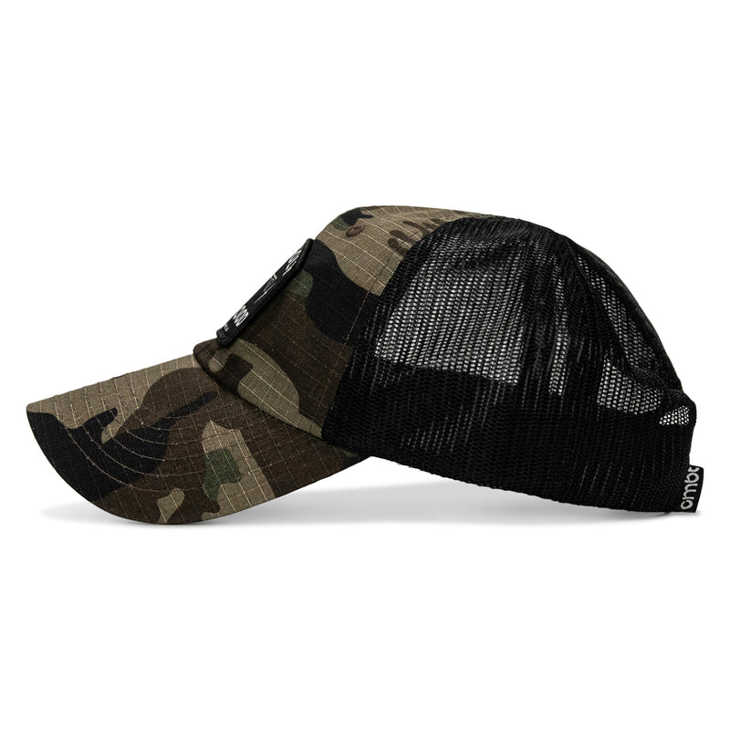 Load image into Gallery viewer, Half Holy. Half Hood Patch. Tactical Ripstop Mesh Snapback Hat
