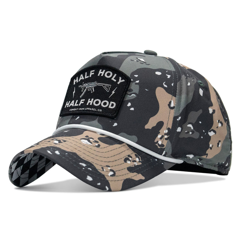 Load image into Gallery viewer, Half Holy. Half Hood. Patch Weekender Snapback
