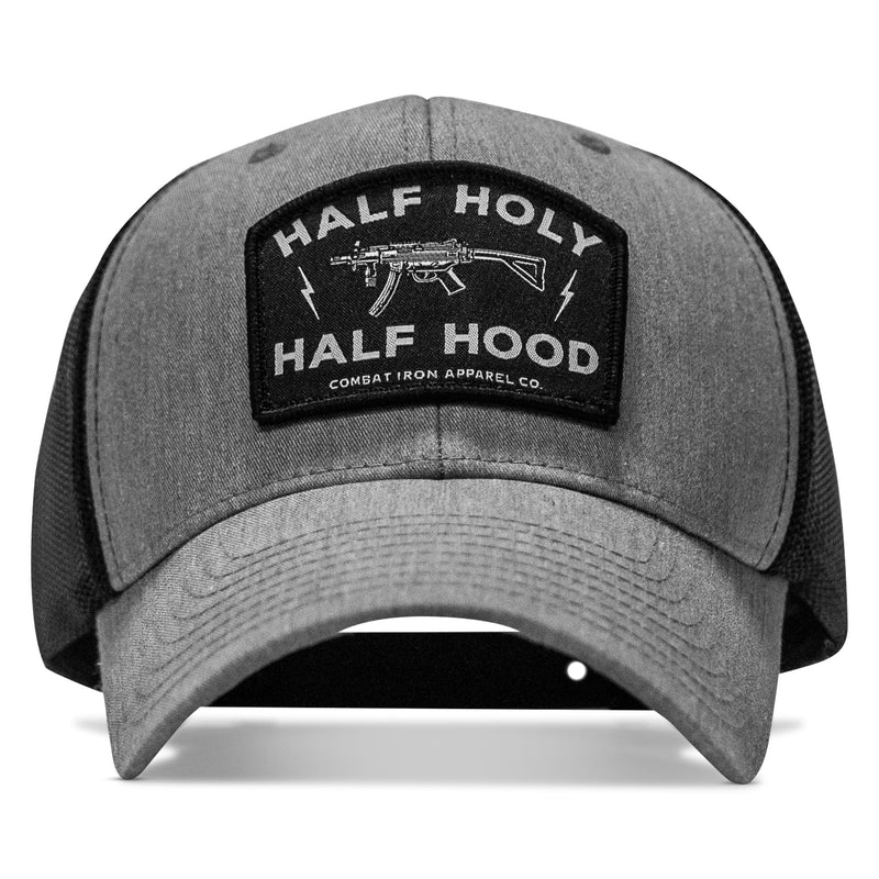 Load image into Gallery viewer, Half Holy. Half Hood. Patch Snapback Hat
