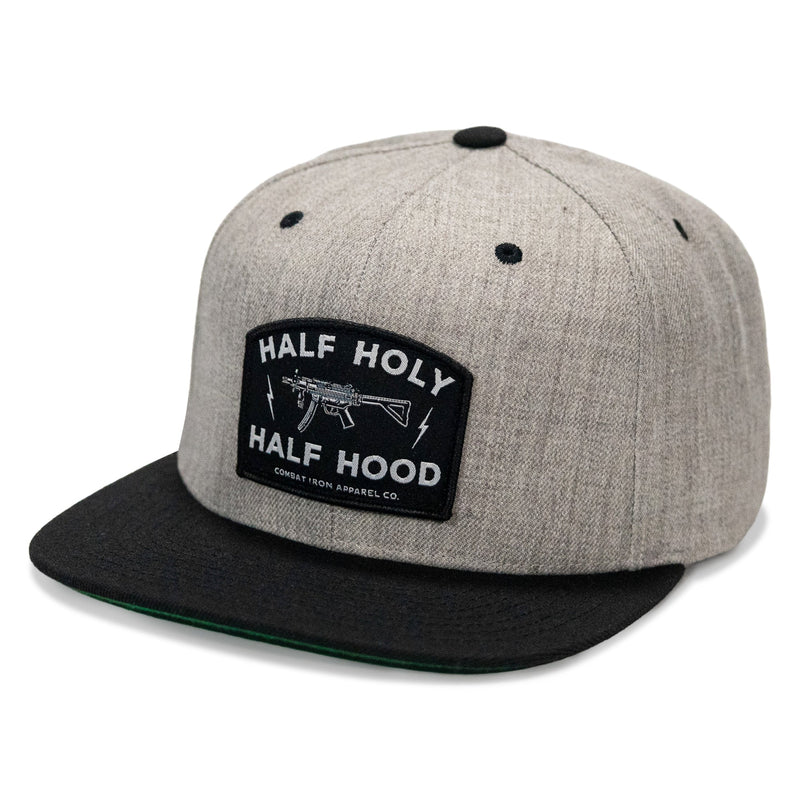 Load image into Gallery viewer, Half Holy. Half Hood. Flatbill Hat
