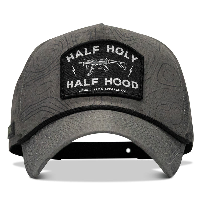 Load image into Gallery viewer, Half Holy. Half Hood. Patch Weekender Snapback
