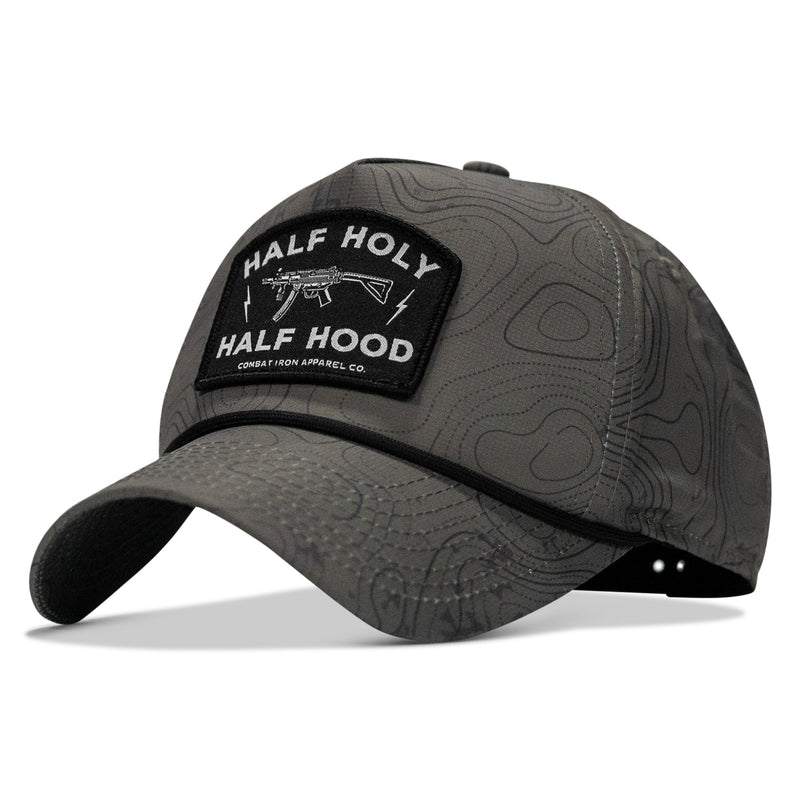 Load image into Gallery viewer, Half Holy. Half Hood. Patch Weekender Snapback
