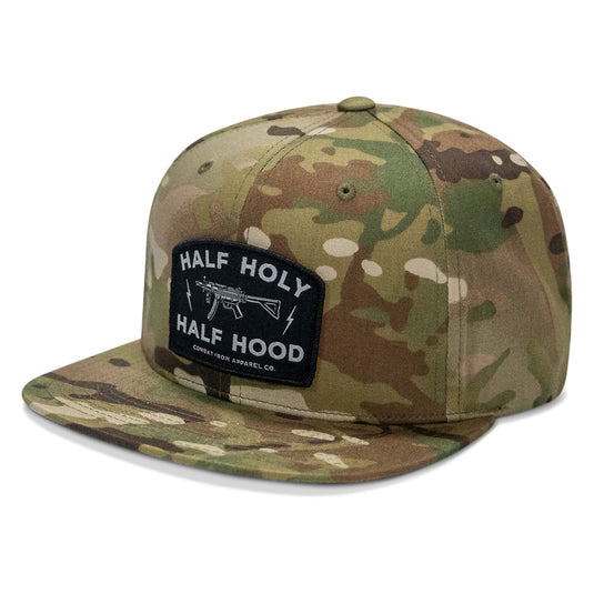 Half Holy. Half Hood. Flatbill Hat