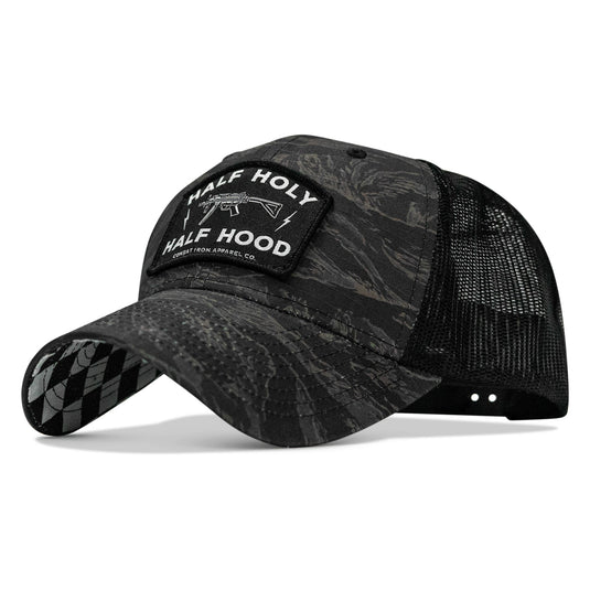 Half Holy. Half Hood Patch Original Ripstop Snapback Hat