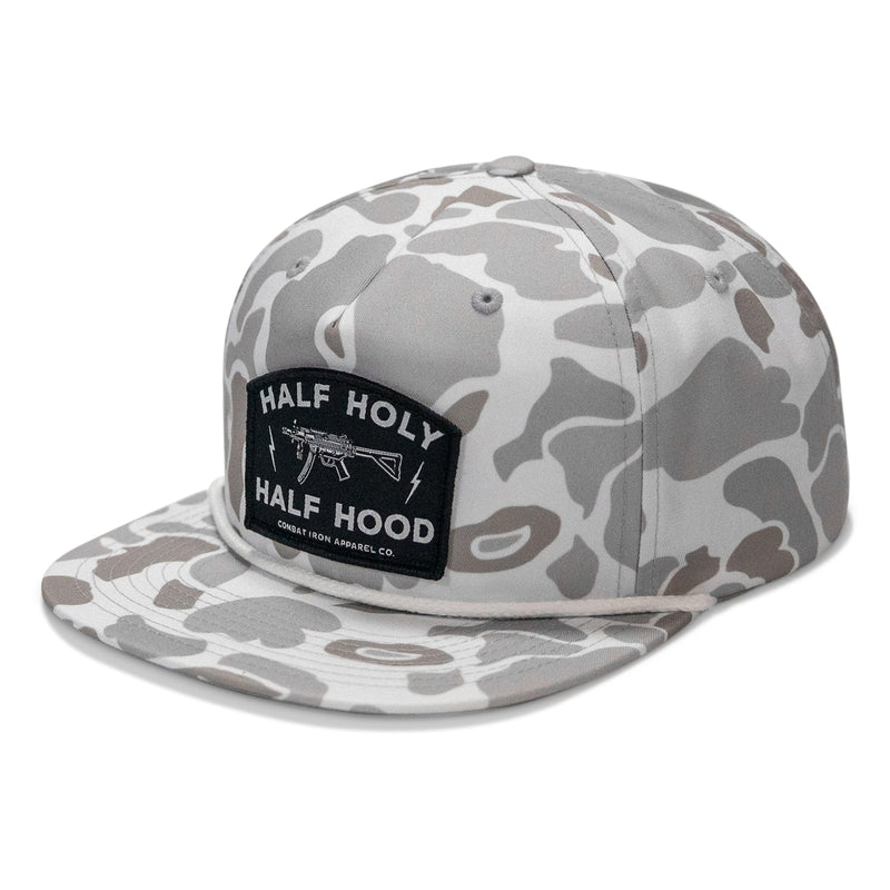 Load image into Gallery viewer, Half Holy. Half Hood. Flatbill Hat
