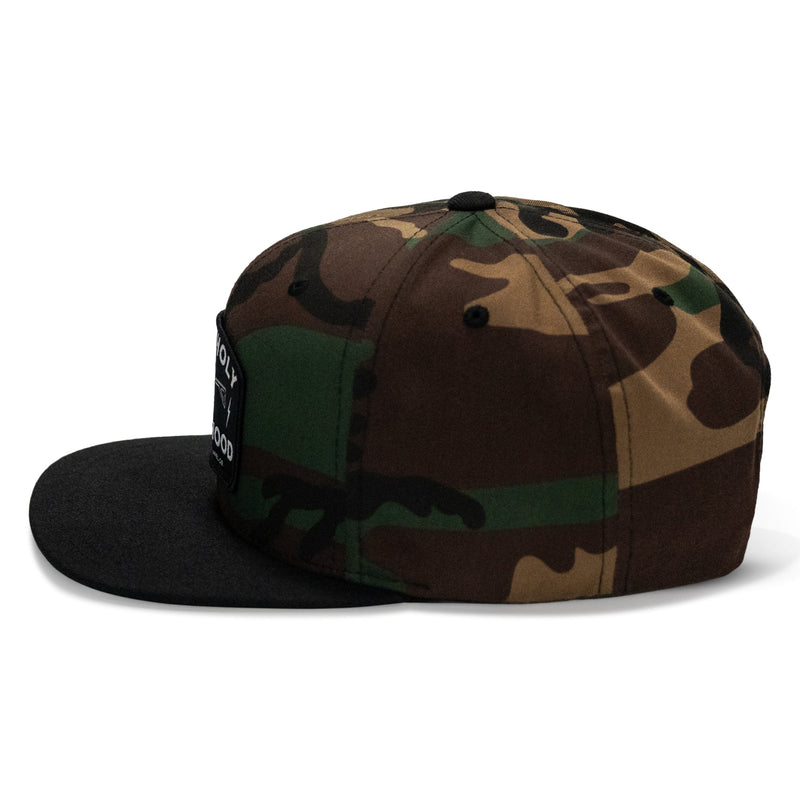 Load image into Gallery viewer, Half Holy. Half Hood. Flatbill Hat
