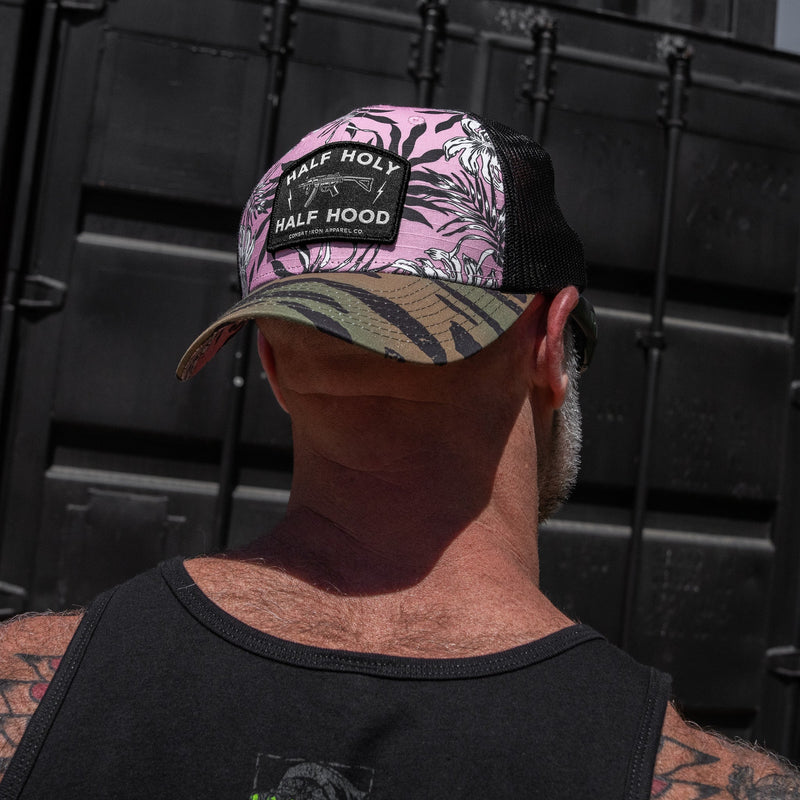 Load image into Gallery viewer, Half Holy. Half Hood Patch Original Ripstop Snapback Hat
