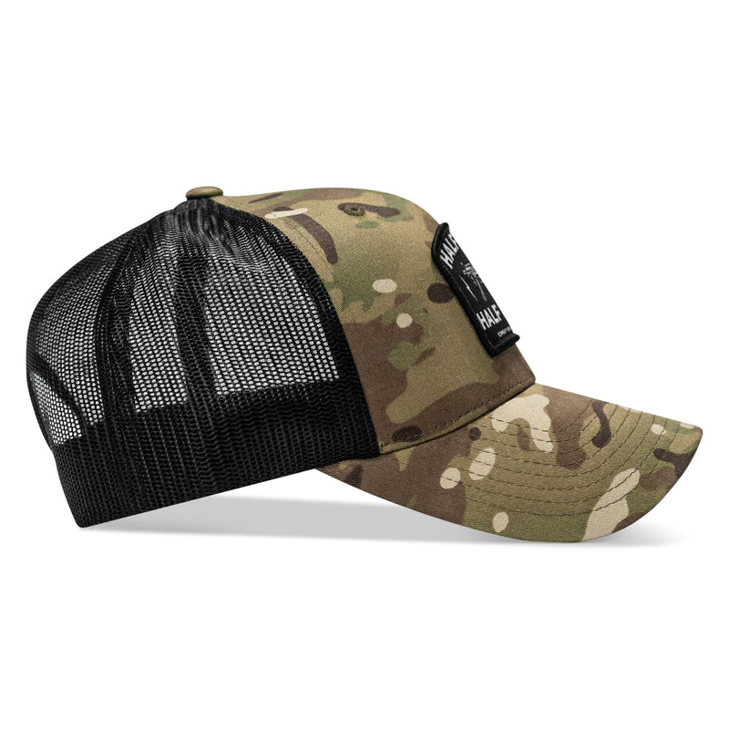 Load image into Gallery viewer, Half Holy. Half Hood. Patch Snapback Hat
