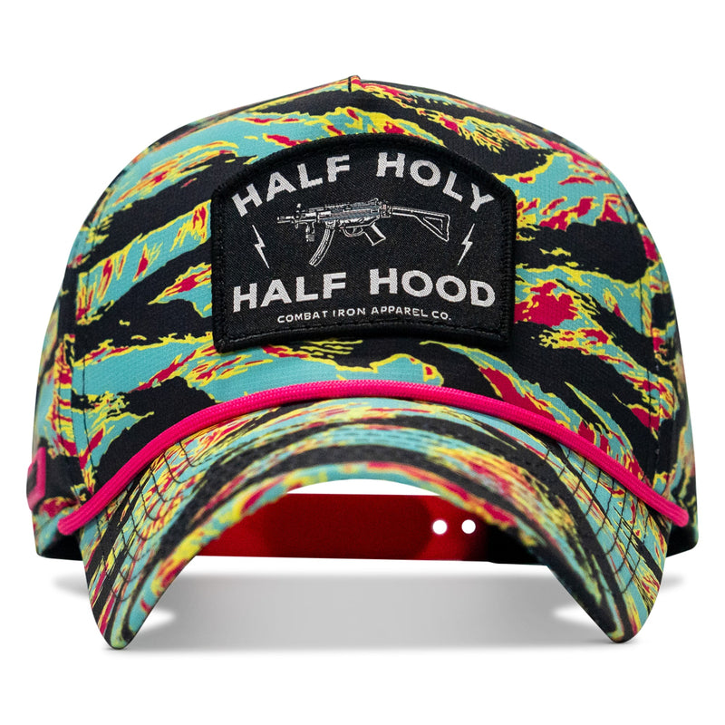 Load image into Gallery viewer, Half Holy. Half Hood. Patch Weekender Snapback
