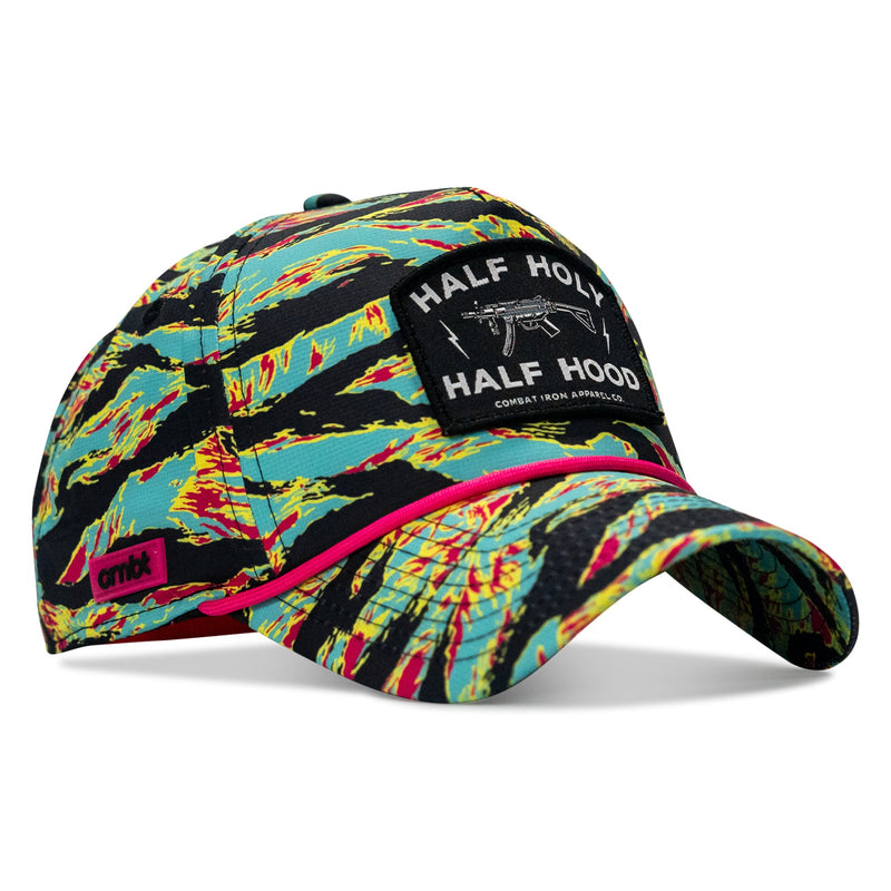 Load image into Gallery viewer, Half Holy. Half Hood. Patch Weekender Snapback
