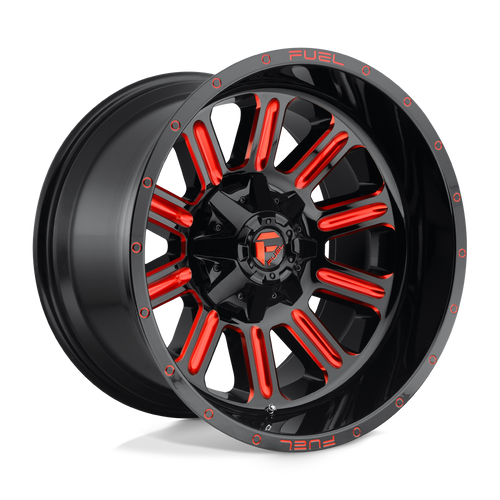 Fuel 1 Pc D621 Hardline Gloss Black Red Tinted Clear