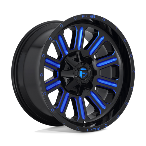Fuel 1 Pc D646 Hardline Gloss Black Blue Tinted Clear