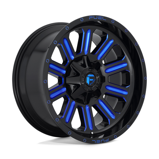 Fuel 1 Pc D646 Hardline Gloss Black Blue Tinted Clear