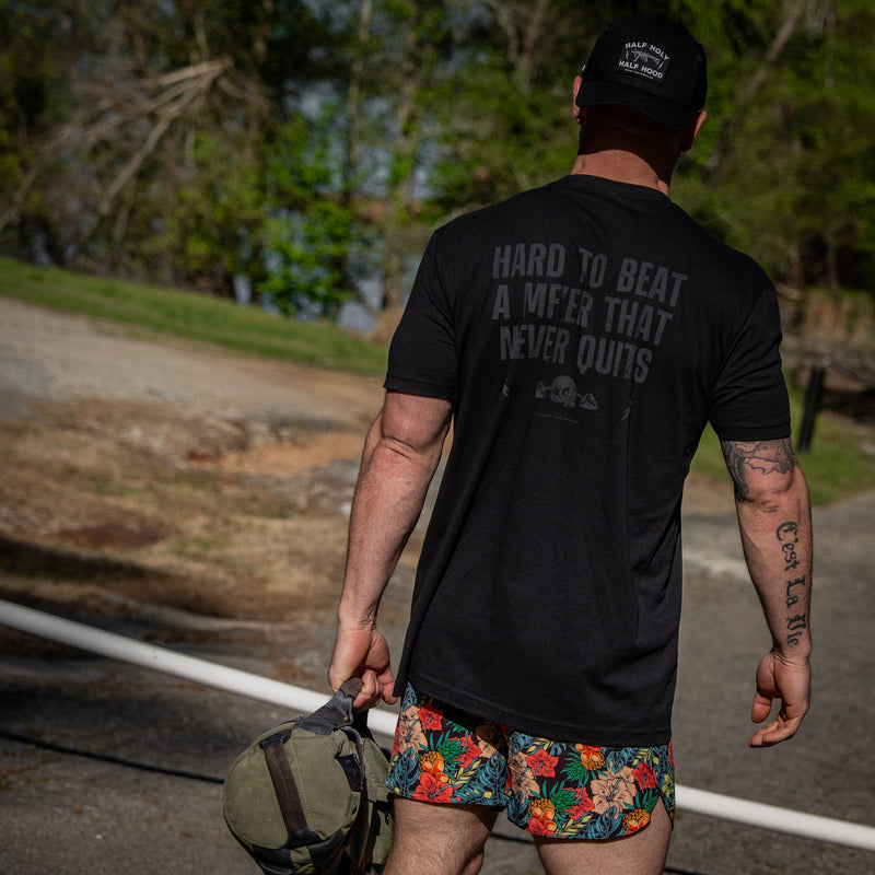 Load image into Gallery viewer, Hard To Beat A Mf'er That Never Quits Men's T-Shirt
