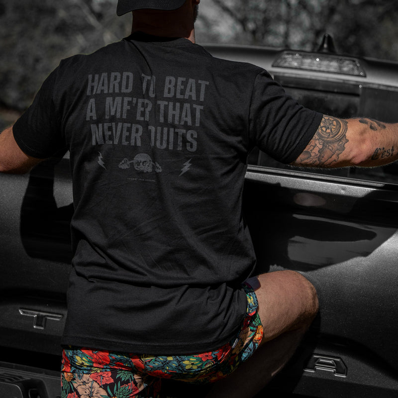 Load image into Gallery viewer, Hard To Beat A Mf'er That Never Quits Men's T-Shirt
