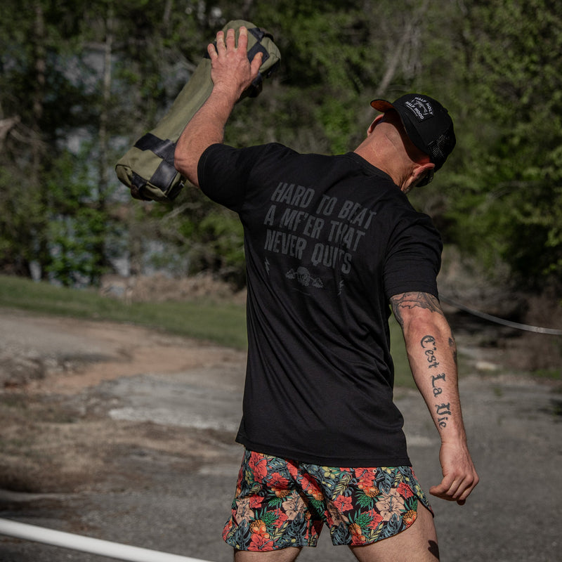 Load image into Gallery viewer, Hard To Beat A Mf'er That Never Quits Men's T-Shirt

