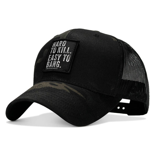 Hard to Kill. Easy to Bang. Patch Snapback Hat