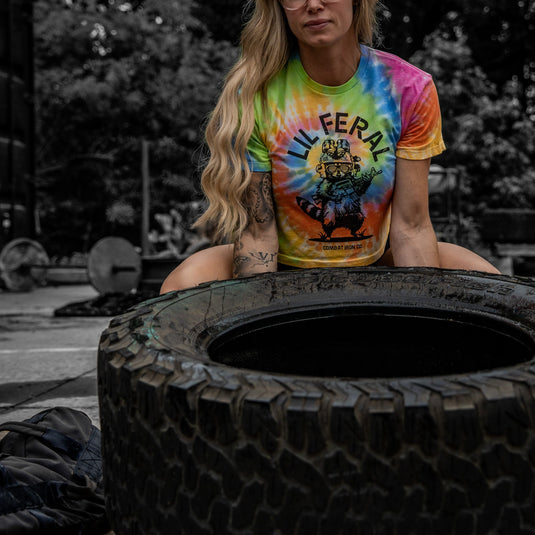 Lil Feral Raccoon Women's Crop T-Shirt