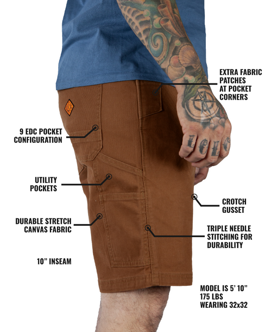 Havok Shorts 10" - Tobacco
