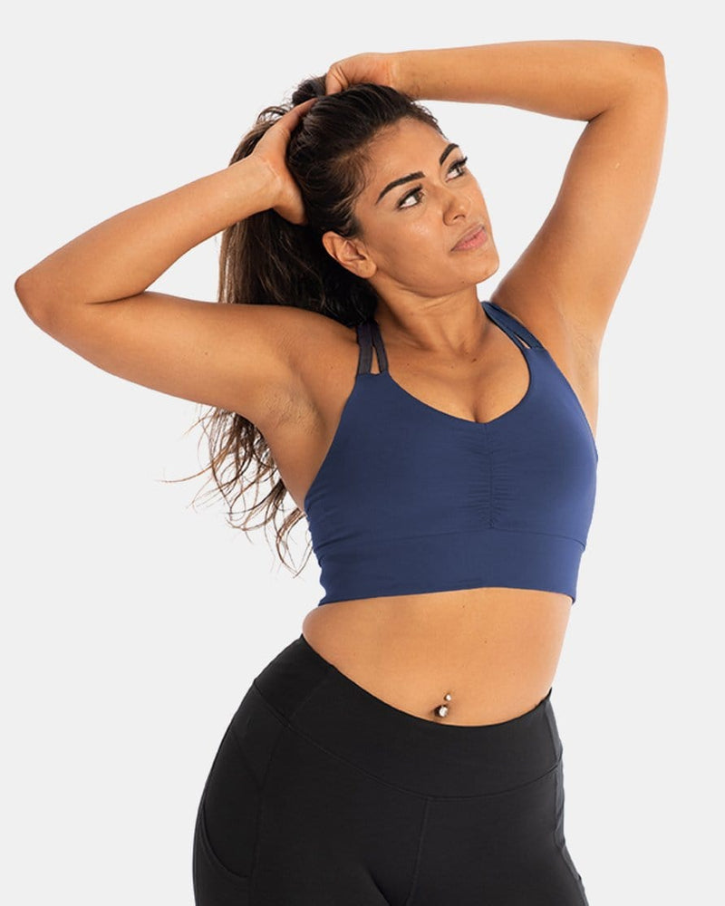 Load image into Gallery viewer, Double Down Bra – Night Swim Navy
