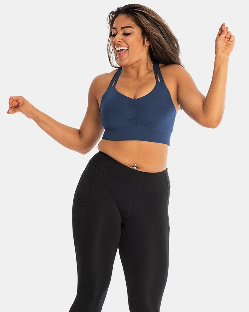 Load image into Gallery viewer, Double Down Bra – Night Swim Navy
