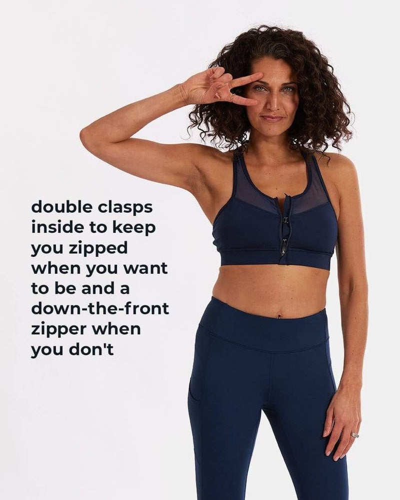 Load image into Gallery viewer, The Closer Bra – Night Swim Navy
