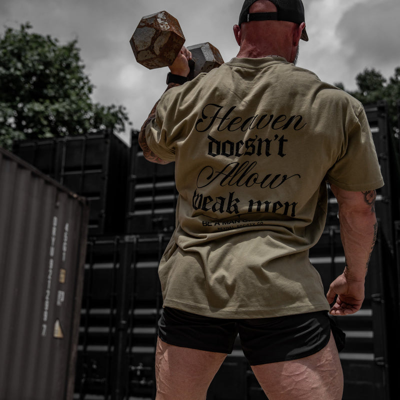 Load image into Gallery viewer, Heaven Doesn't Allow Weak Men Men's T-Shirt
