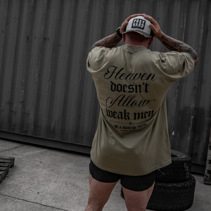 Load image into Gallery viewer, Heaven Doesn't Allow Weak Men Men's T-Shirt
