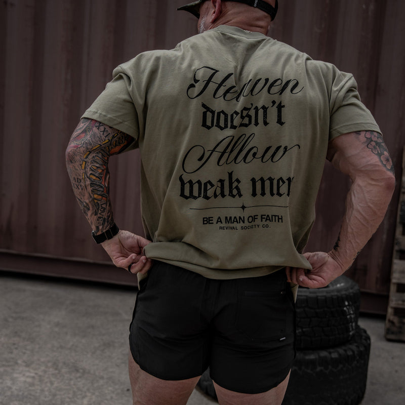 Load image into Gallery viewer, Heaven Doesn't Allow Weak Men Men's T-Shirt
