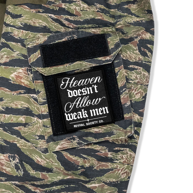 Load image into Gallery viewer, Heaven Doesn't Allow Weak Men Velcro Patch
