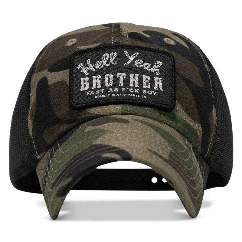 Load image into Gallery viewer, Hell Yeah Brother Patch Tactical Ripstop Mesh Snapback Hat
