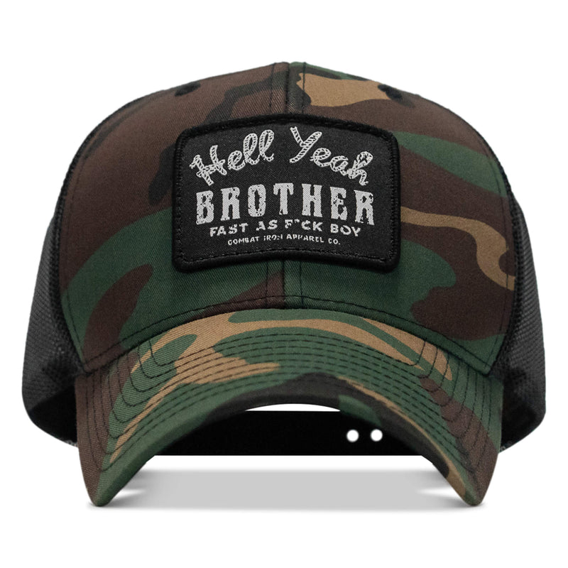 Load image into Gallery viewer, Hell Yeah Brother Patch Snapback Hat
