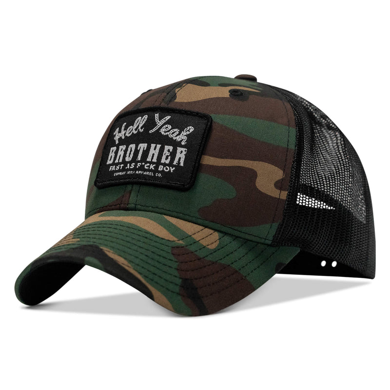 Load image into Gallery viewer, Hell Yeah Brother Patch Snapback Hat
