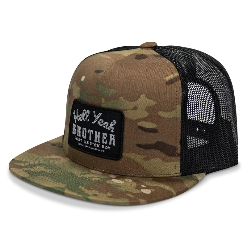 Load image into Gallery viewer, Hell Yeah Brother Flatbill SnapBack Hat

