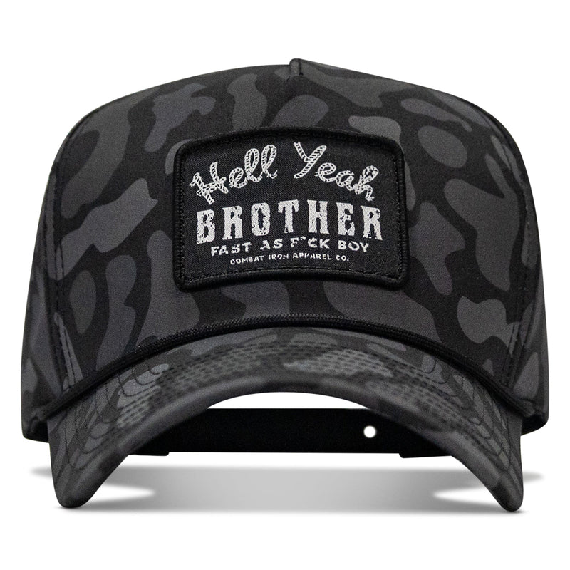 Load image into Gallery viewer, Hell Yeah Brother Patch 5 Pannel Rope Snapback
