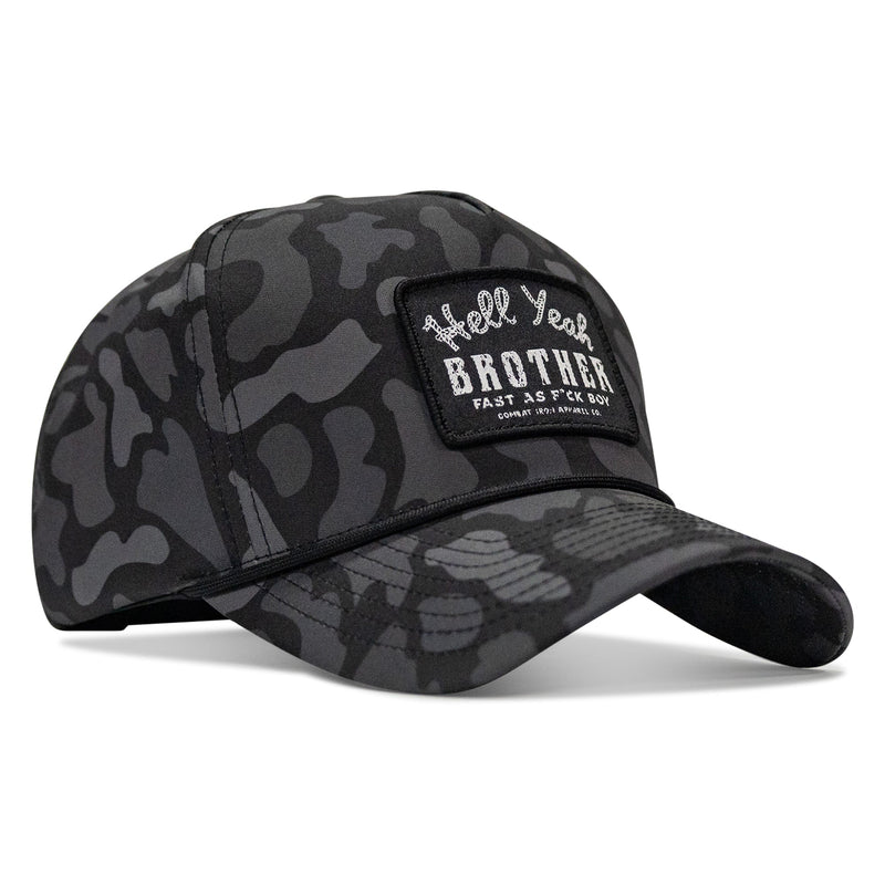 Load image into Gallery viewer, Hell Yeah Brother Patch 5 Pannel Rope Snapback
