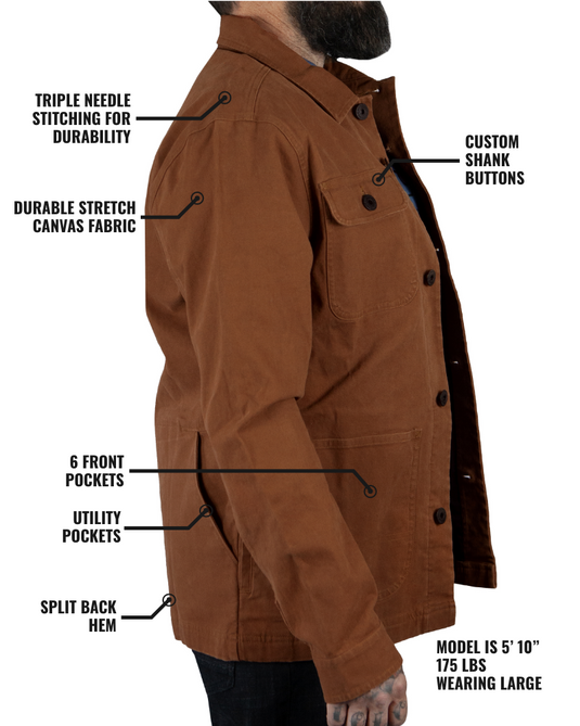 Heston Chore Coat - Tobacco