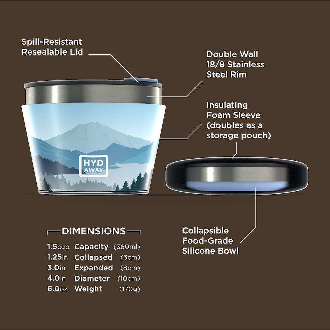 Collapsible Insulated Bowl | 1.5-Cup - Skoutley Outdoors LLC