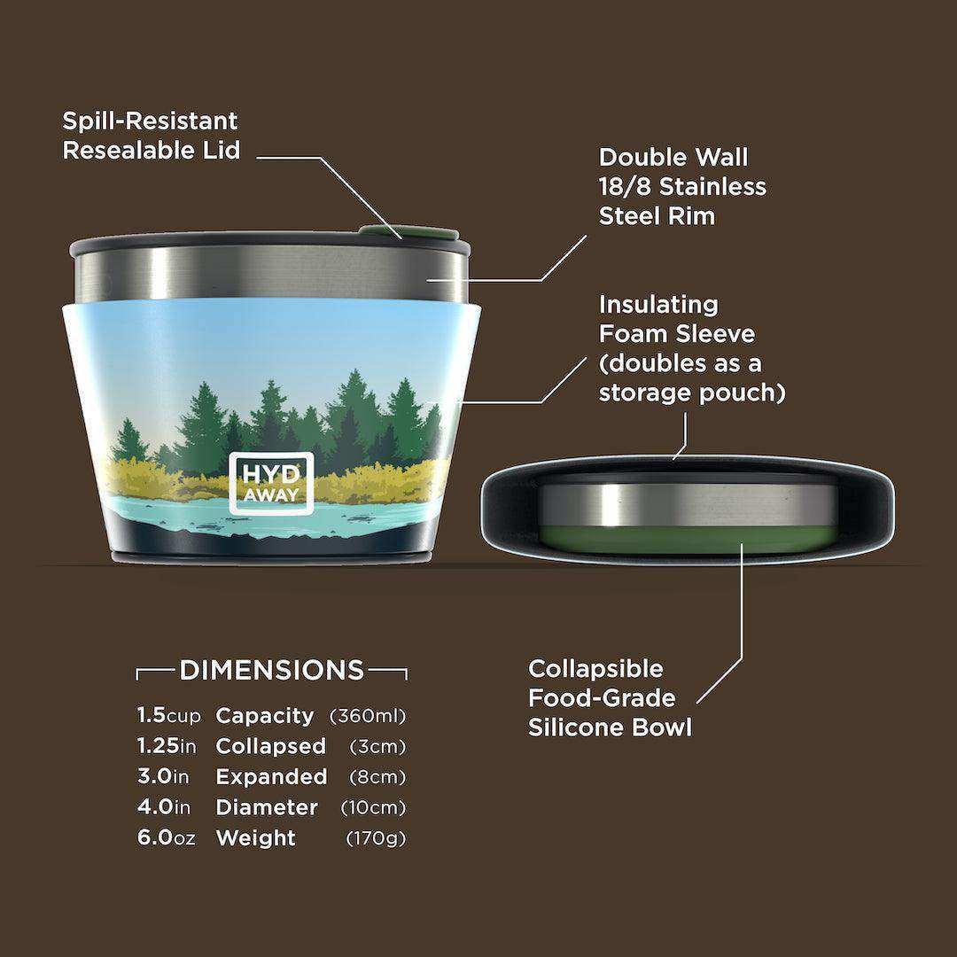 Collapsible Insulated Bowl | 1.5-Cup - Skoutley Outdoors LLC