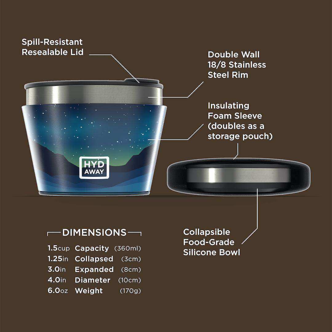 Collapsible Insulated Bowl | 1.5-Cup - Skoutley Outdoors LLC
