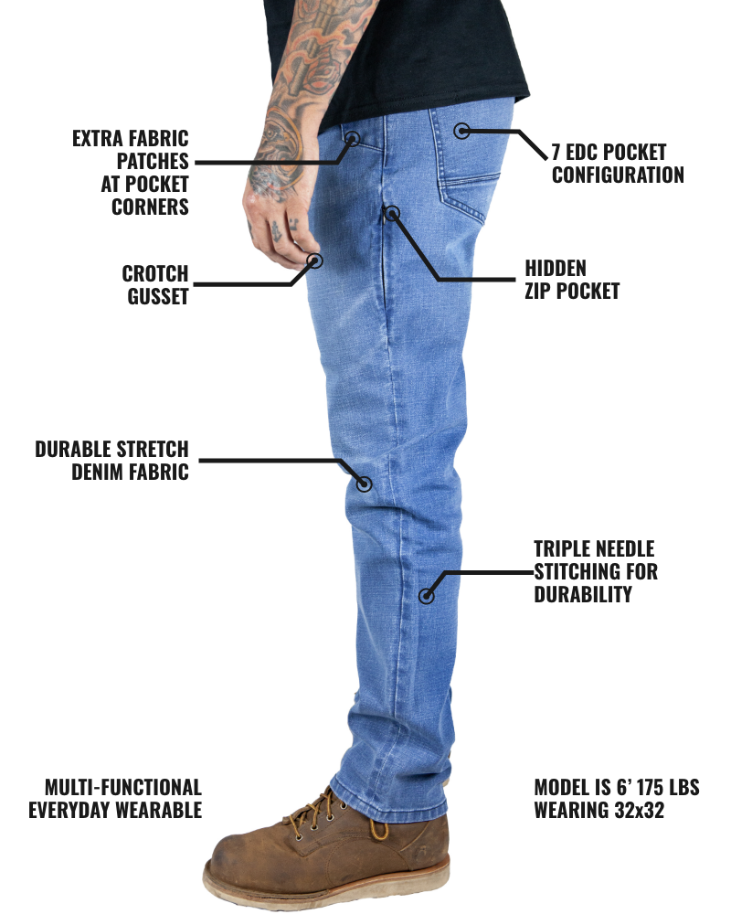 Load image into Gallery viewer, Hideout Denim Taper Fit Pants - Vintage Wash
