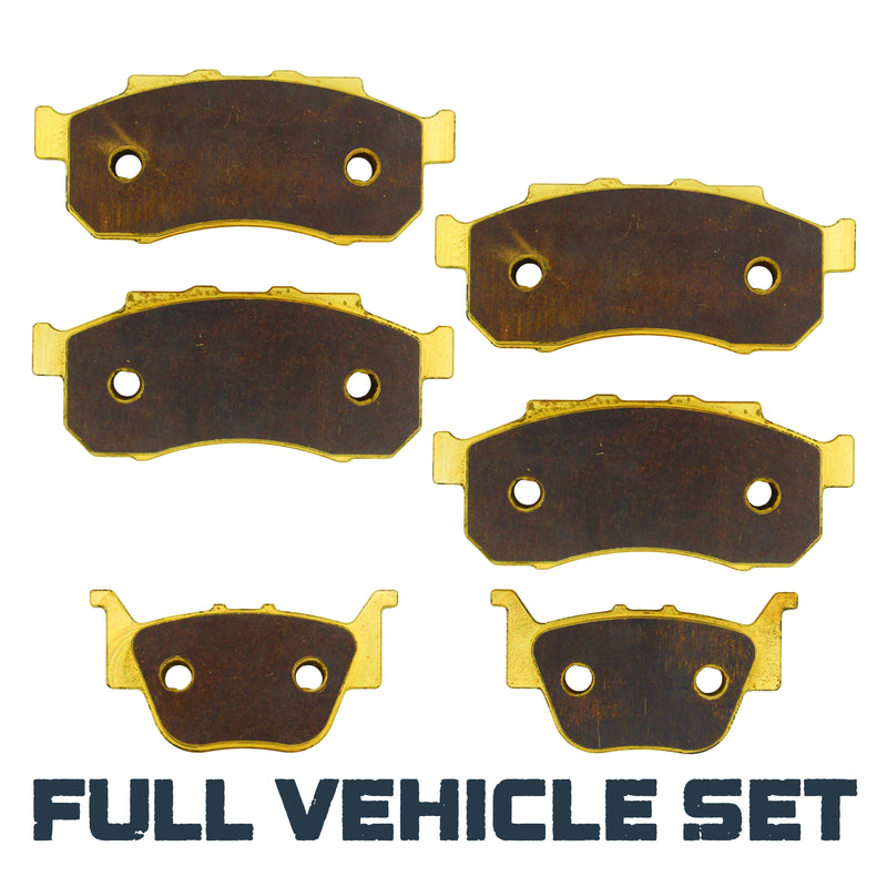 Load image into Gallery viewer, Honda Pioneer 700/520/500 2014-2026 Brass Brake Pad Set
