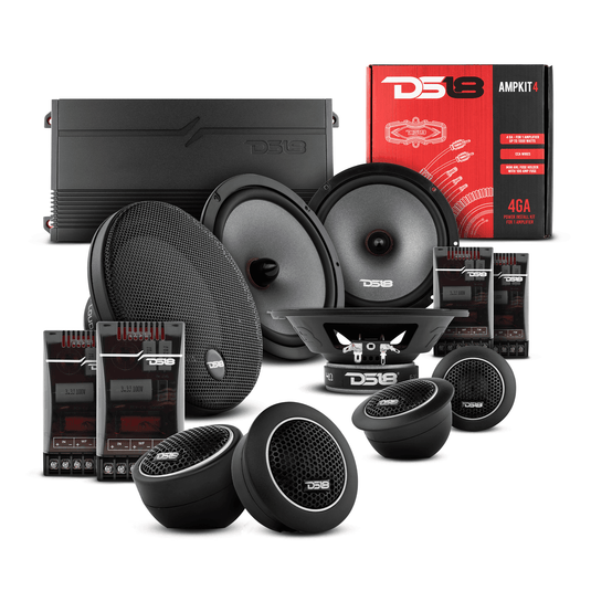 DS18 2008-2021 Honda CR-V Front and Back Doors Speakers Best Upgrade/Replacement Package 1800 Watts - Skoutley Outdoors LLC