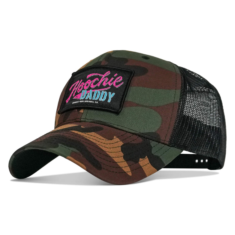 Load image into Gallery viewer, Hoochie Daddy Retro Script Patch Snapback Hat
