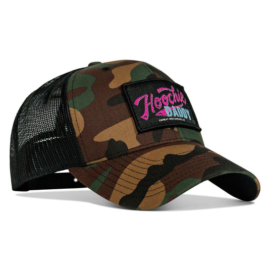 Hoochie Daddy Retro Script Patch Snapback Hat