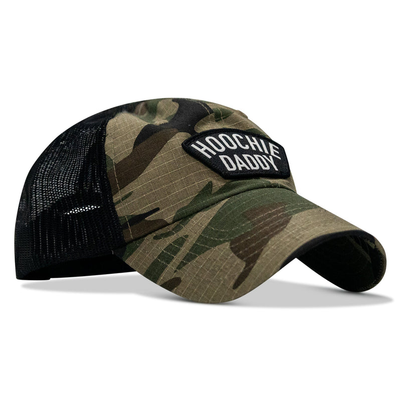 Load image into Gallery viewer, Hoochie Daddy Arched Patch Tactical Ripstop Mesh Snapback Hat
