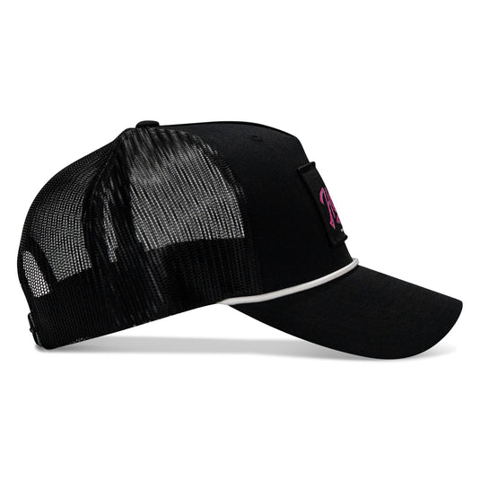 Hoochie Daddy Retro Script Classic 5 Panel Ripstop Rope Snapback Hat