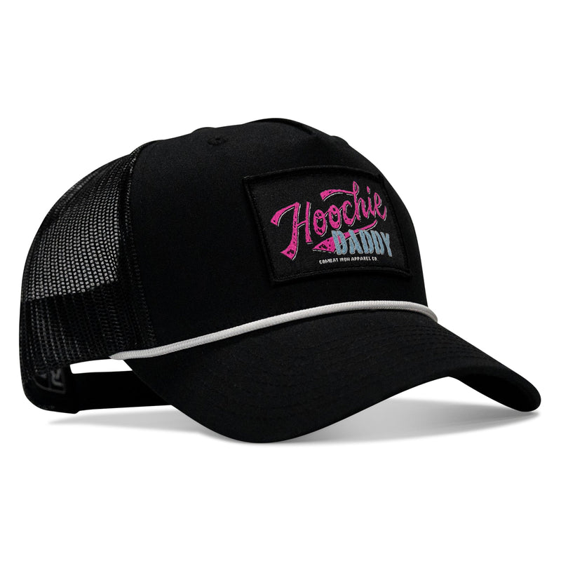 Load image into Gallery viewer, Hoochie Daddy Retro Script Classic 5 Panel Ripstop Rope Snapback Hat
